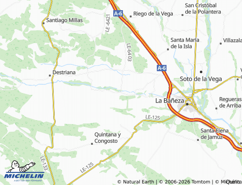 MICHELIN Villamontán de la Valduerna map - ViaMichelin