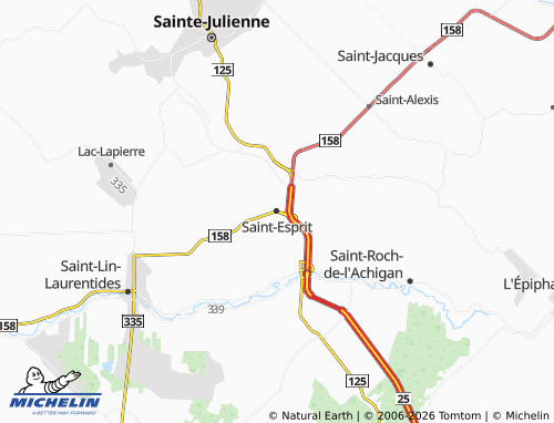 Kaart MICHELIN Saint-Esprit - ViaMichelin
