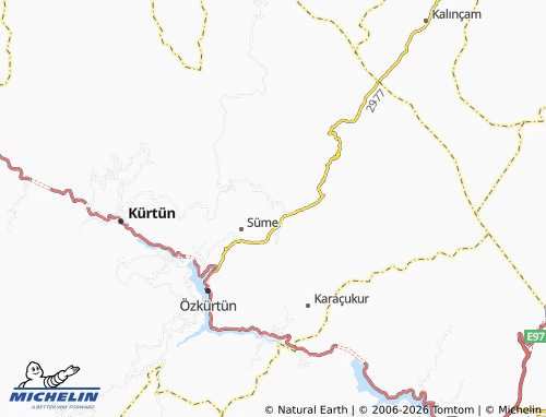 MICHELIN Bağlama map - ViaMichelin