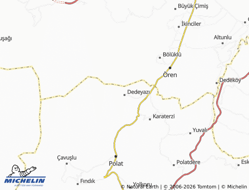 MICHELIN Dedeyazı map - ViaMichelin