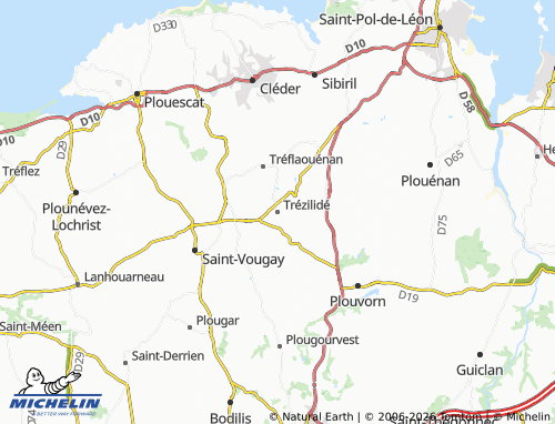 Mappa MICHELIN Trézilidé - ViaMichelin