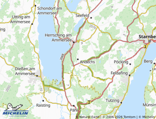 MICHELIN-Landkarte Andechs - ViaMichelin