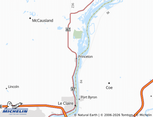Kaart MICHELIN Princeton - ViaMichelin