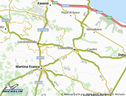MICHELIN Palmisano map - ViaMichelin