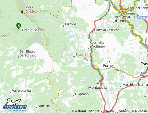MICHELIN Scapoli map - ViaMichelin