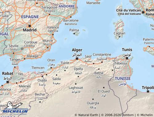 MICHELIN-Landkarte Algerien - ViaMichelin