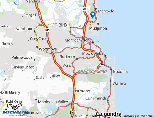 MICHELIN Buderim map - ViaMichelin