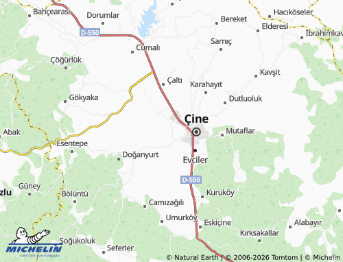 MICHELIN Karakollar map - ViaMichelin