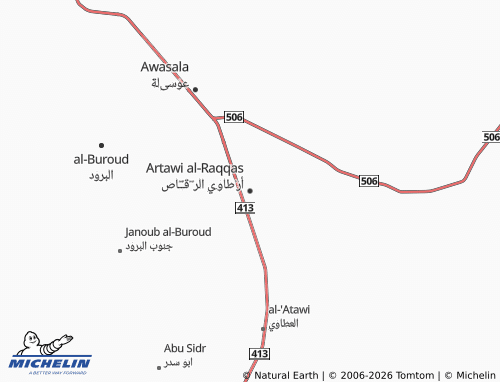 MICHELIN-Landkarte Artawi al-Raqqas - ViaMichelin