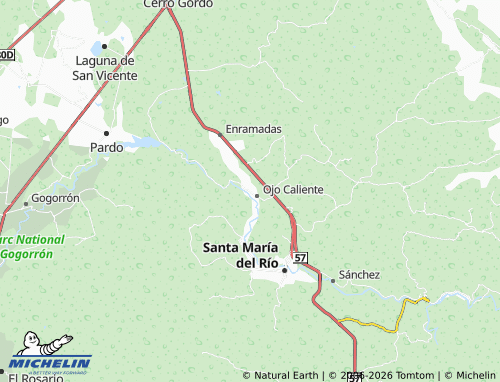 Mappa MICHELIN De Los Balnearios - ViaMichelin
