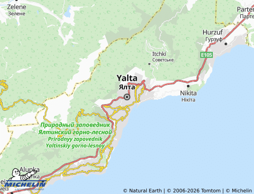 MICHELIN Yalta map - ViaMichelin