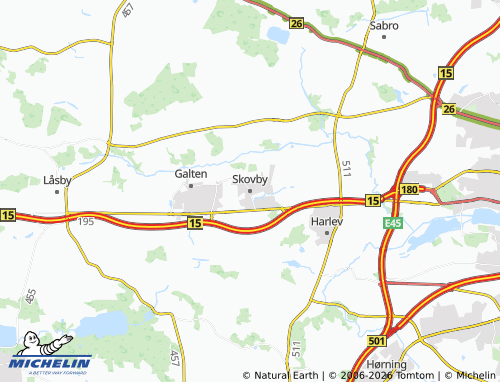 MICHELIN Skovby map - ViaMichelin