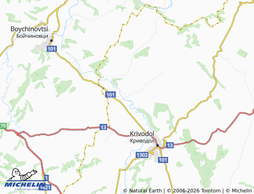 MICHELIN Rakevo map - ViaMichelin