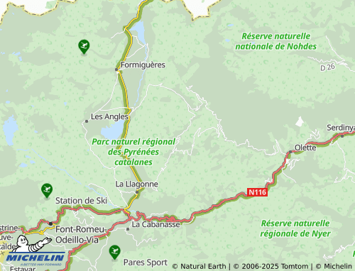 MICHELIN Caudiès-de-Conflent map - ViaMichelin