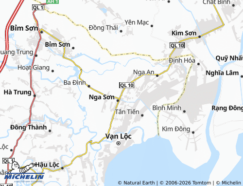 Mapa MICHELIN Nga Sơn - ViaMichelin