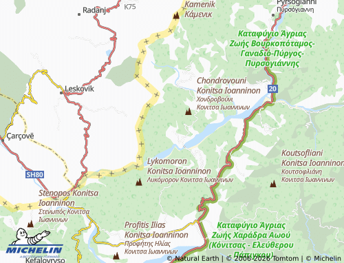 MICHELIN Pyxaria map - ViaMichelin