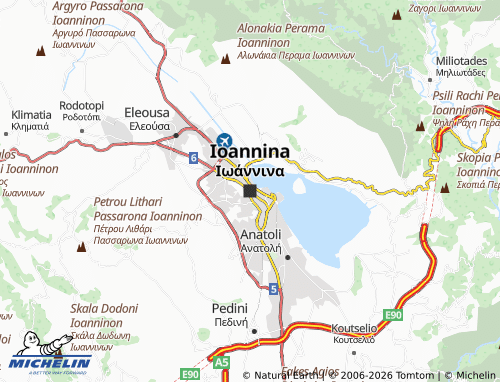 Carte MICHELIN Ioannina - ViaMichelin