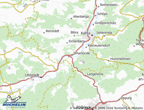 Mapa MICHELIN Orlamünde - ViaMichelin