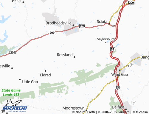 MICHELIN Rossland map - ViaMichelin