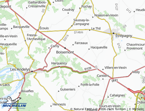 Mappa MICHELIN Suzay - ViaMichelin