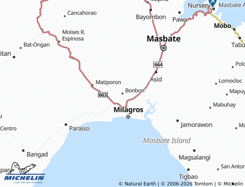 MICHELIN Bonbon map - ViaMichelin