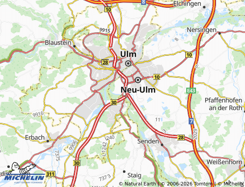 MICHELIN Illerbrücke map - ViaMichelin