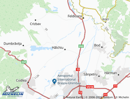 Carte MICHELIN Hălchiu - ViaMichelin