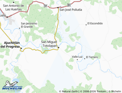 MICHELIN De San Pablo map - ViaMichelin