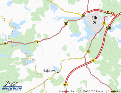 MICHELIN Mącze map - ViaMichelin