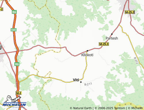 MICHELIN Pozharan map - ViaMichelin