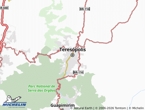 MICHELIN Teresópolis map - ViaMichelin