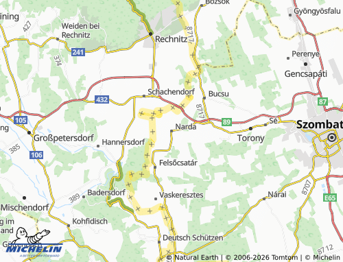 Mappa MICHELIN Narda - ViaMichelin