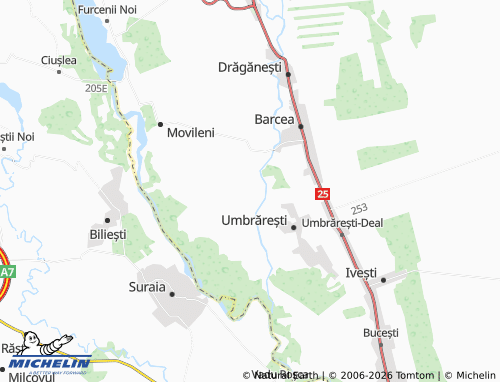 MICHELIN Siliștea map - ViaMichelin