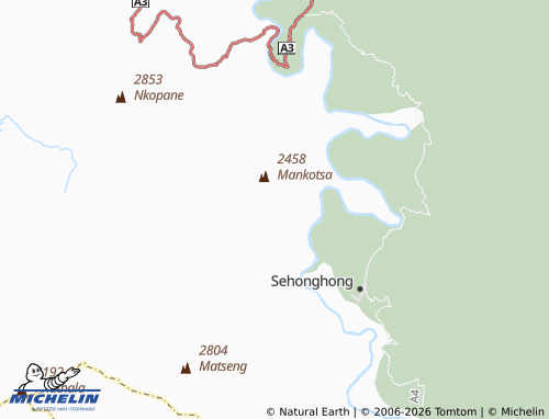MICHELIN Bocheletsane map - ViaMichelin
