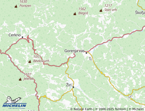 Mappa MICHELIN Podgora - ViaMichelin