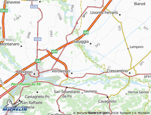 Mapa MICHELIN Torrazza Piemonte - ViaMichelin