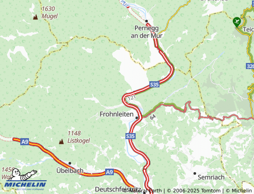 MICHELIN Peugen map - ViaMichelin