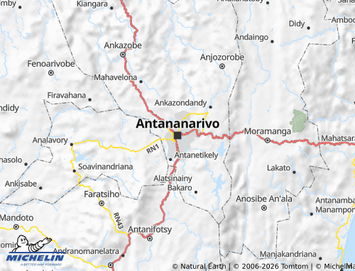 MICHELIN Analamanga map - ViaMichelin