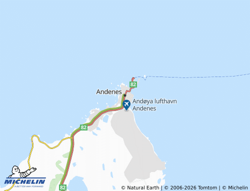 Mapa MICHELIN Andenes - ViaMichelin