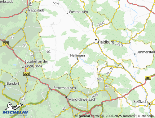 Carte MICHELIN Hellingen - ViaMichelin