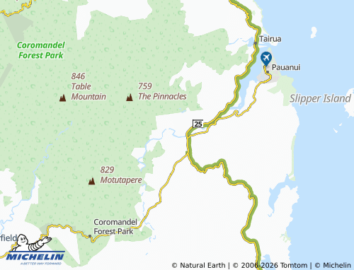 Mapa MICHELIN Hikuai - ViaMichelin