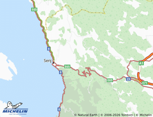 Mapa MICHELIN Veljun Primorski - ViaMichelin