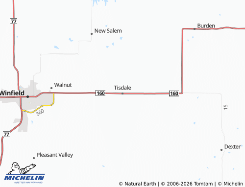 Carte MICHELIN Tisdale - ViaMichelin