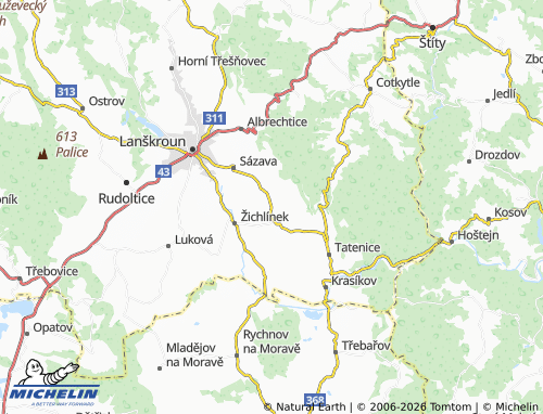 Mappa MICHELIN Lubník - ViaMichelin