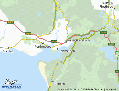 Mappa MICHELIN Minffordd - ViaMichelin