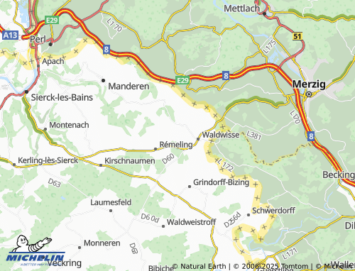 MICHELIN-Landkarte Betting - ViaMichelin
