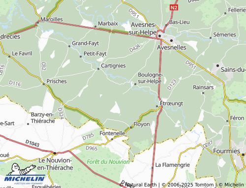 Mapa MICHELIN Rouge-Croix - ViaMichelin