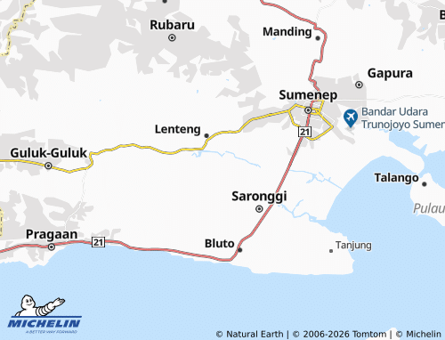 Carte MICHELIN Kambingan Timur - ViaMichelin