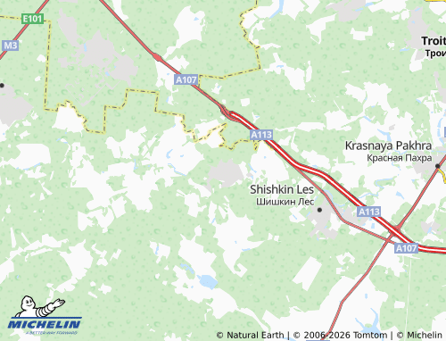 Carte MICHELIN Solnechnyy gorod-2 KP - ViaMichelin