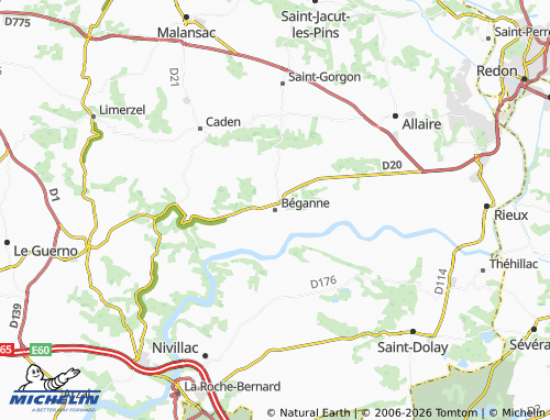 Mappa MICHELIN Béganne - ViaMichelin